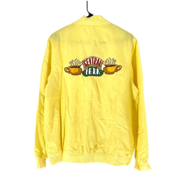 F.R.I.E.N.D.S Full Zip Bomber Jacket YELLOW - S - Picture 6 of 7